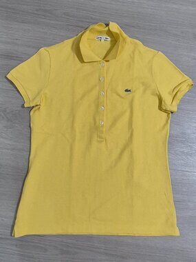 Lacoste Yellow Polo Shirt – Size 40